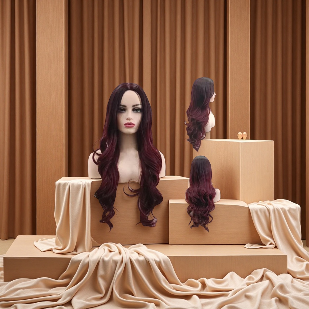 高温丝时尚女士假发套 短发长发波波头卷发可选 逼真自然易打理