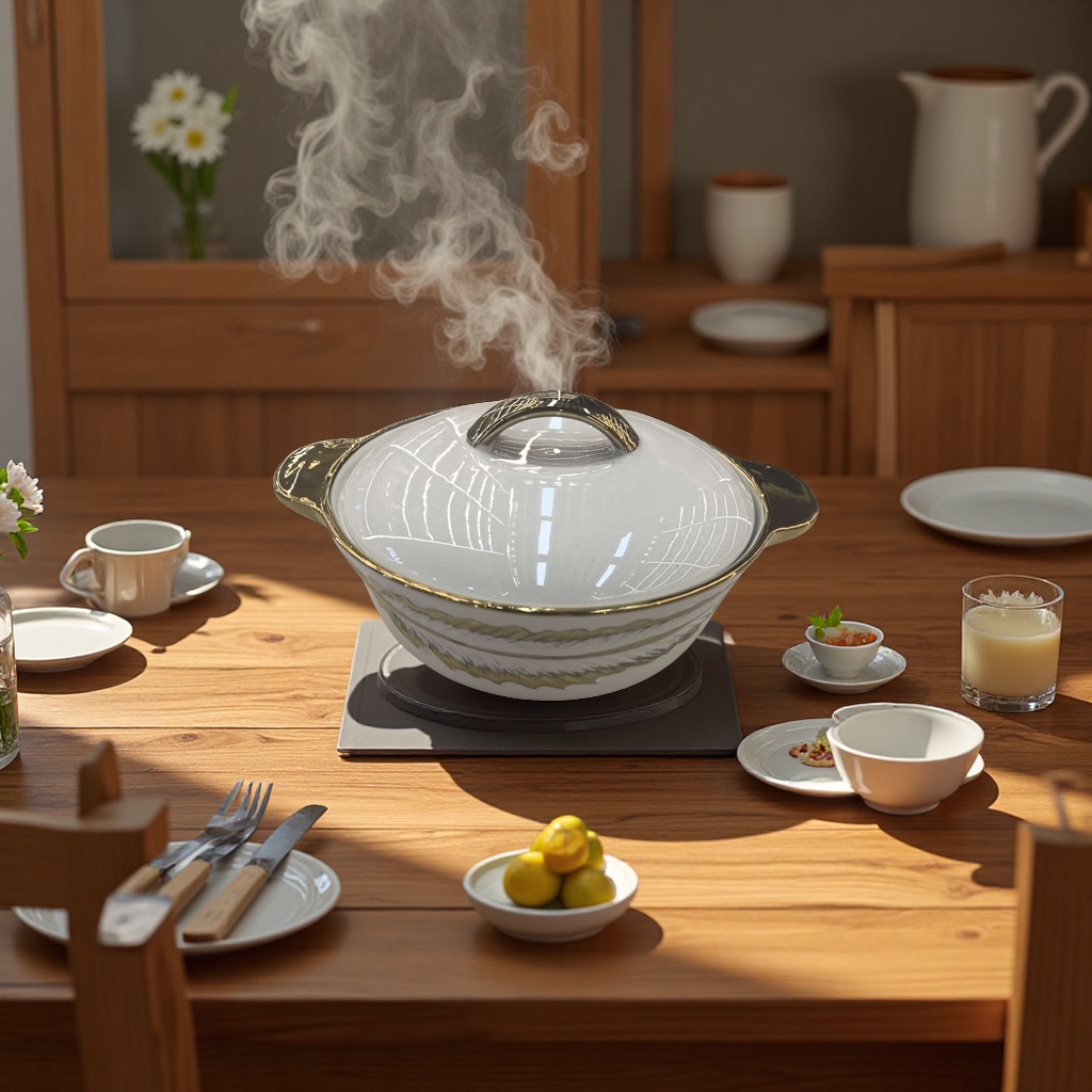 厨房日用品 汤锅 高品质 不粘锅 餐桌上的烹饪必备 美食烹调神器图