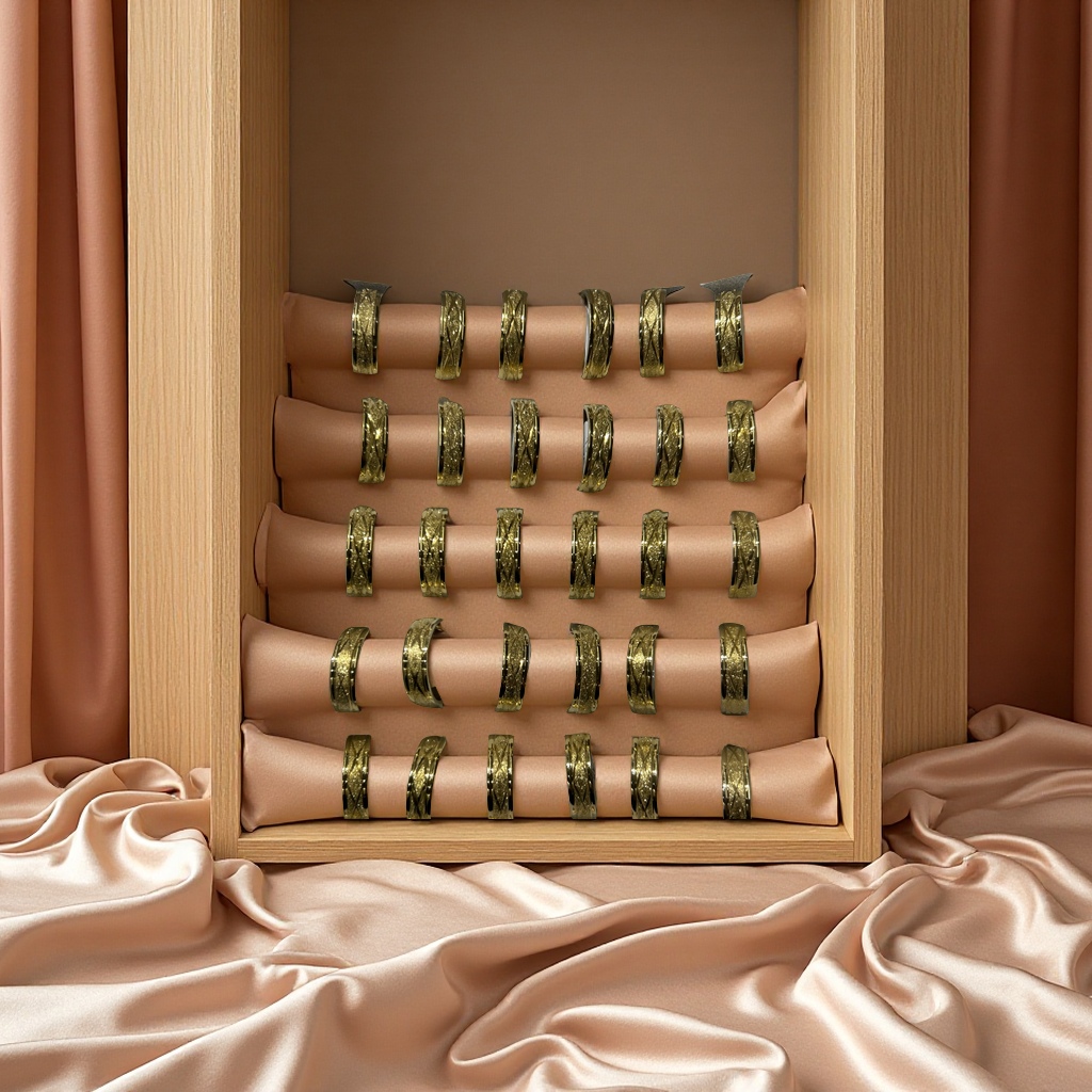 独特设计商标标识不锈钢戒指 时尚潮流男女款耐磨耐腐蚀饰品细节图