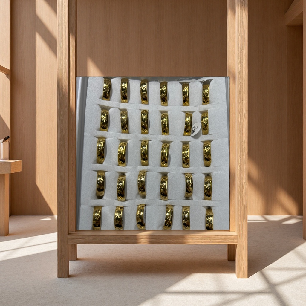 独特设计商标标识不锈钢戒指 时尚潮流男女款耐磨耐腐蚀饰品产品图