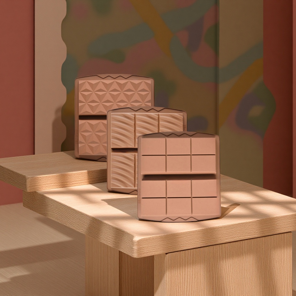 新品迪拜硅胶模具 家用长方形格子设计 巧克力肥皂冰块三用模具 跨境烘焙工具 巧克力制作神器