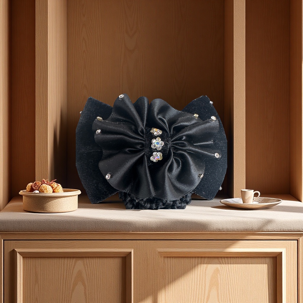 高级感女士头花网兜 银行酒店职业护士专用盘头发网 发饰头饰 美观耐用不易脱落