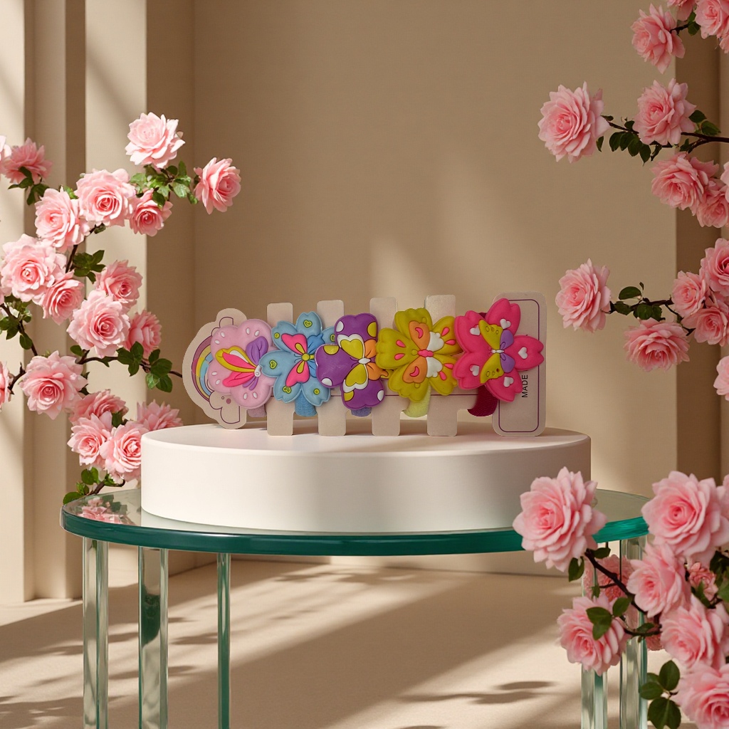 儿童专用超柔毛巾圈 头发干发帽吸水速干可爱卡通图案安全环保材质