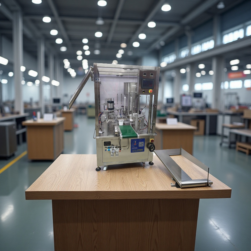 The commercial fully automatic cup sealing machine is highly efficient, fast and easy to operate, suitable for use in various beverage shops details Picture