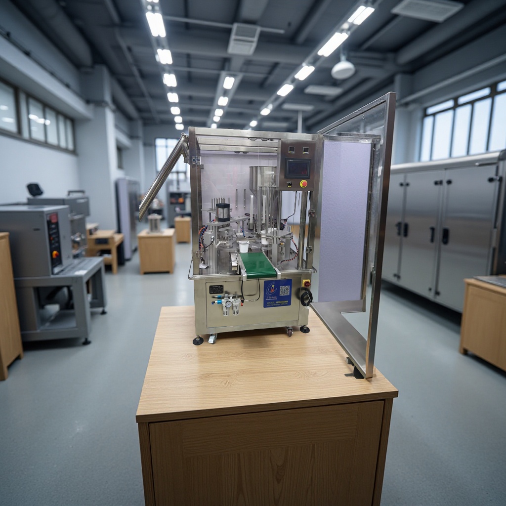 The commercial fully automatic cup sealing machine is highly efficient, fast and easy to operate, suitable for use in various beverage shops Specification image