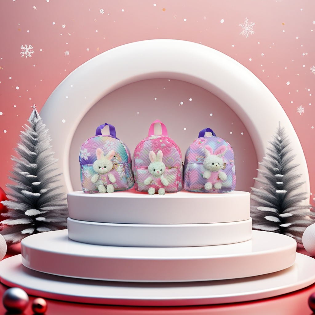 瑞牌2025新款书包学生时尚女包 小学生斜跨可爱包包 轻便耐用学习必备品