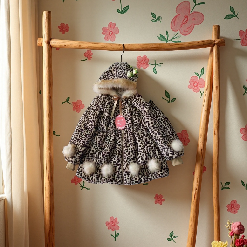 5一8岁儿童毛毛棉衣产品图