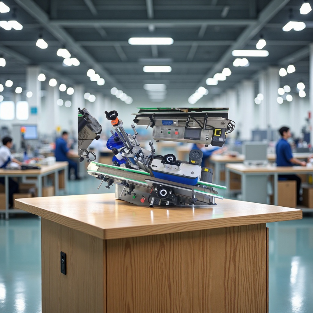 The fully automatic desktop flat surface labeling machine features precise positioning, fast labeling speed, and is suitable for various flat surface products. It offers excellent labeling results and saves time and effort