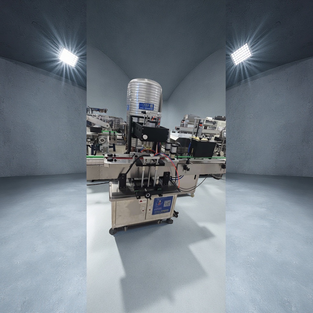 The new fully automatic 12-head magnetic pump filling machine, servo capping machine and labeling machine integrated production line in 2025 is highly efficient, stable and easy to operate details Picture