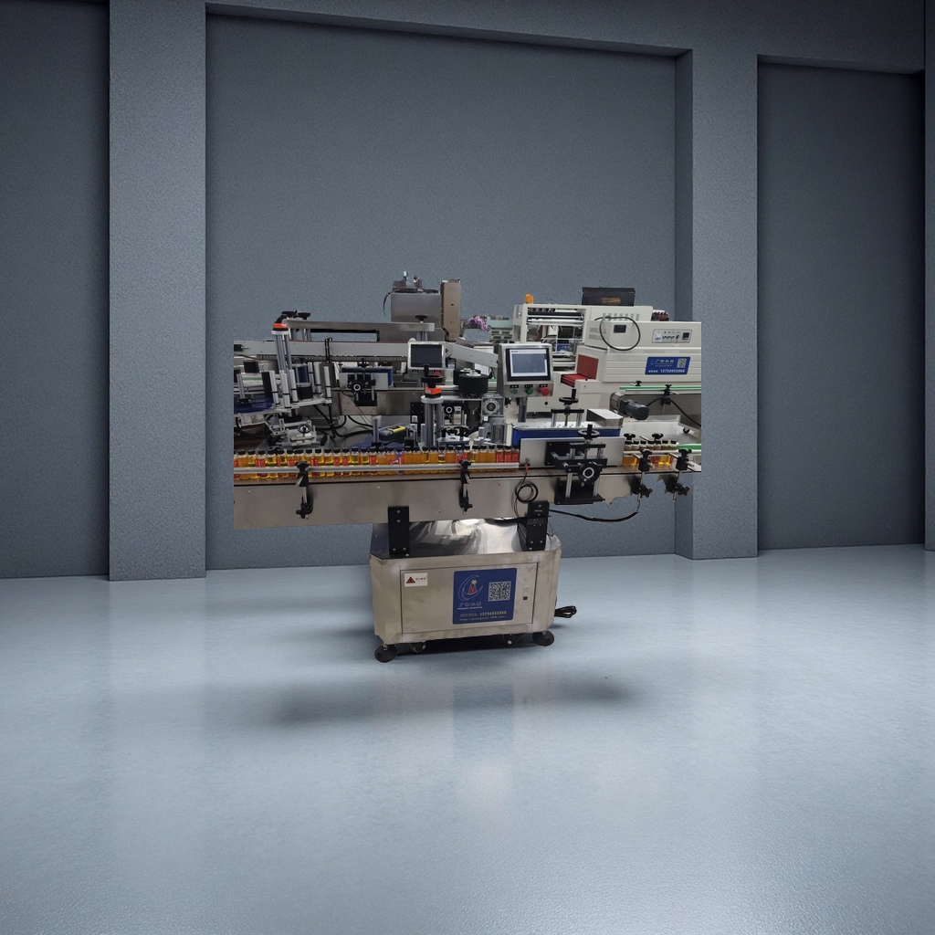 The new fully automatic 12-head magnetic pump filling machine, servo capping machine and labeling machine integrated production line in 2025 is highly efficient, stable and easy to operate Specification image