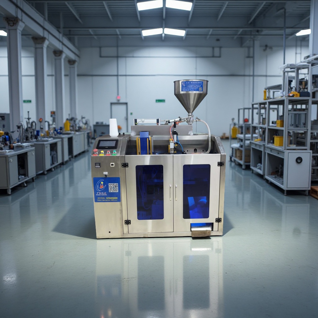 The fully automatic single paste filling ➕ packaging machine features precise filling, simple operation, high efficiency and stability, and is suitable for all kinds of paste products Specification image