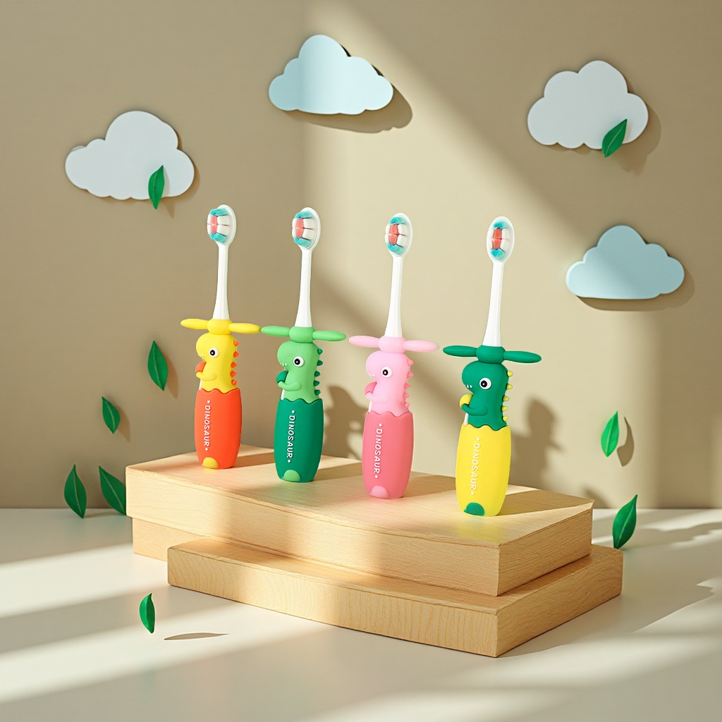 0-1-2-3到12岁半以上儿童专用软毛牙刷 婴儿婴幼儿乳牙牙膏宝宝口腔护理套装