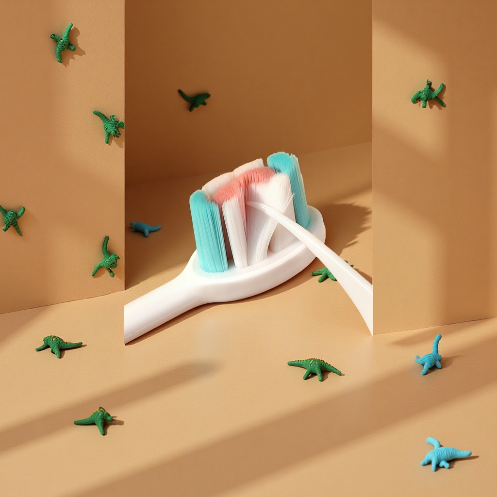 儿童牙刷软毛1-2-3到6-12岁适用 小恐龙乳牙刷 婴儿牙膏刷牙宝宝专用 温和护理乳牙 婴儿牙刷牙膏套装详情图4