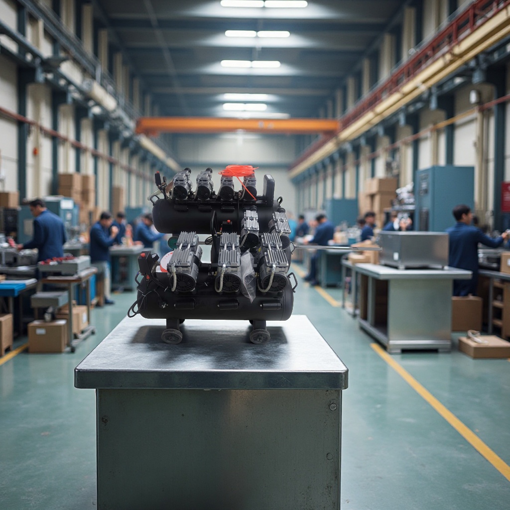 空压机高效空压泵 超声波塑料焊接机专用 稳定输出充电风扇配套 逆变器电源保障"