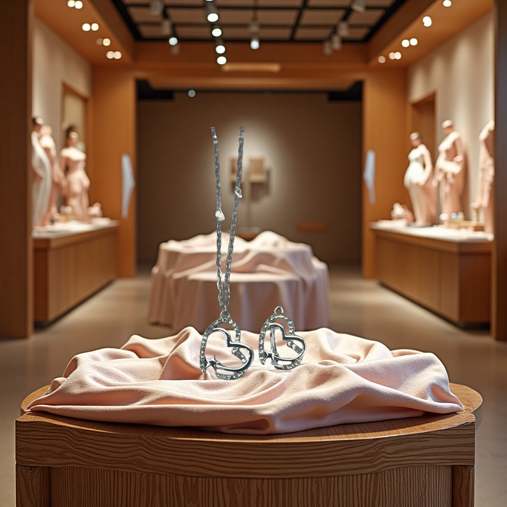 恋与深空高档银饰女短款复古项链 饰品项链套装 优雅时尚首饰礼盒装银饰女短款复古高档饰品套装银饰女短款复古高档饰品套装产品图