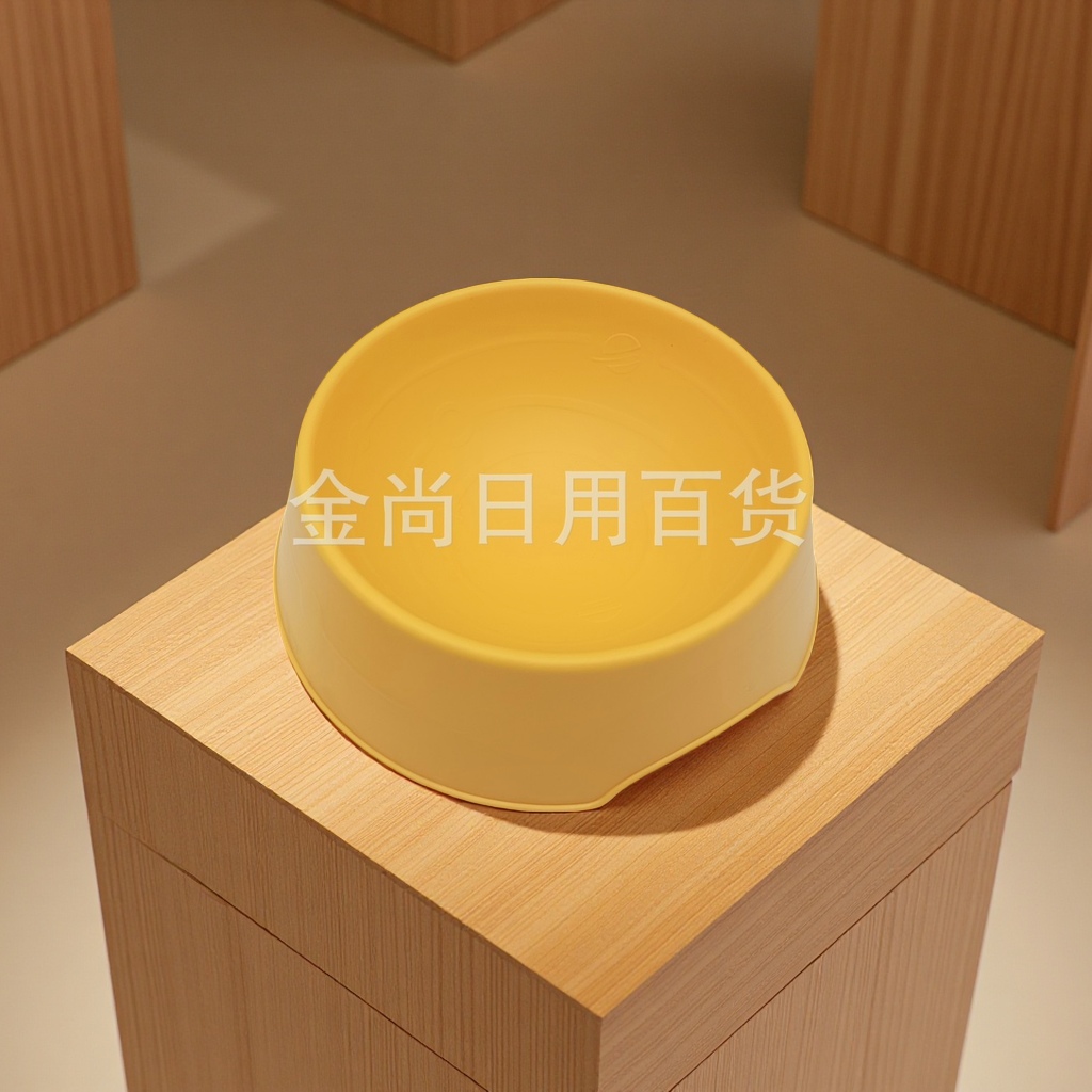Cross-border wholesale of candy-colored pet supplies, special oval double bowls for cats, anti-tipping plastic dog basins, cat food utensils, water bowls, dog bowls, pet tableware Item Picture