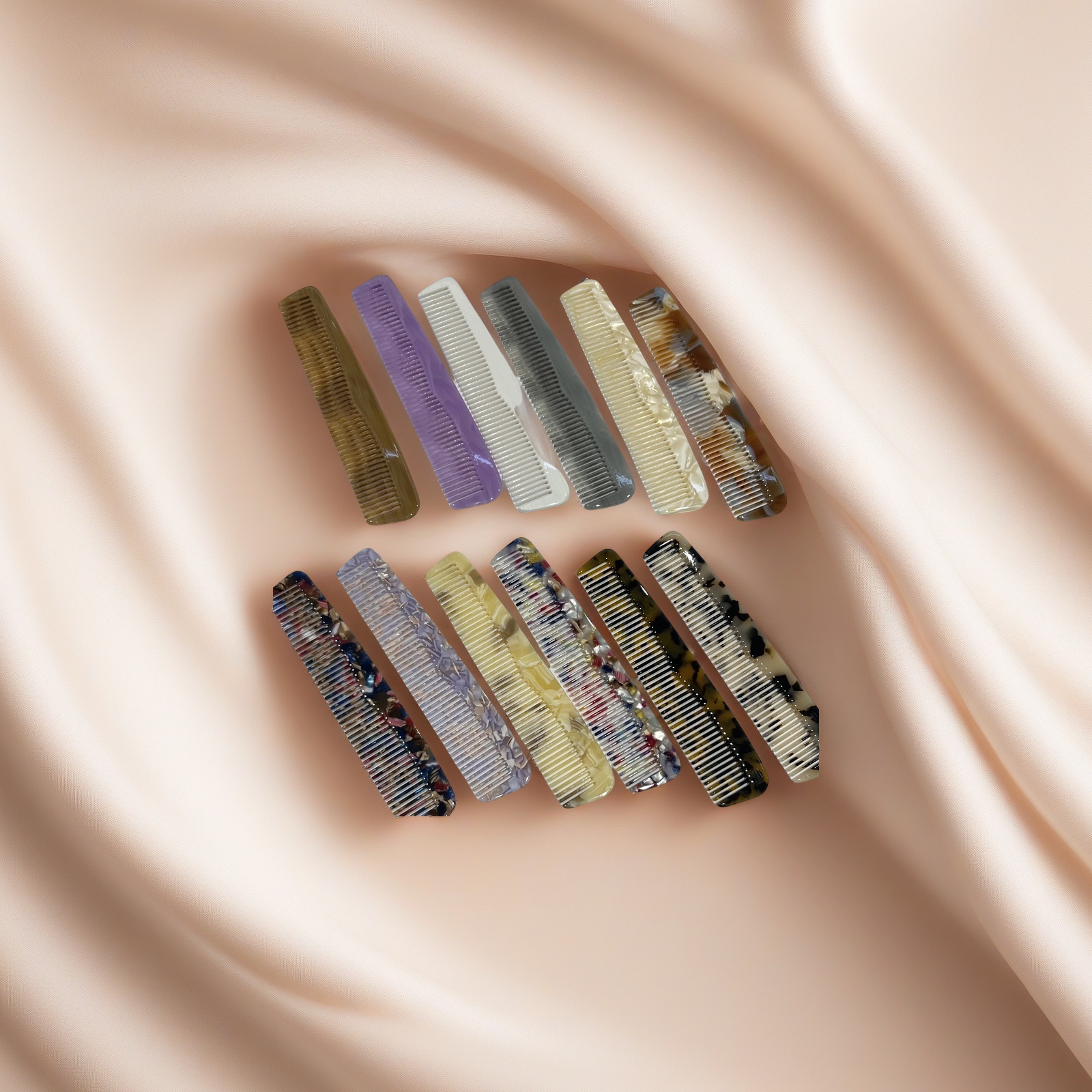 醋酸梳子防静电柔软发梳美容梳便携理发梳护发梳健康用品