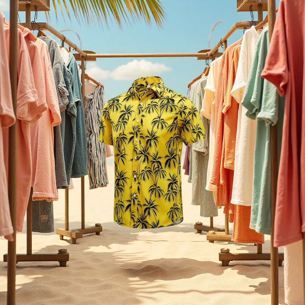 男式沙滩裤实物图