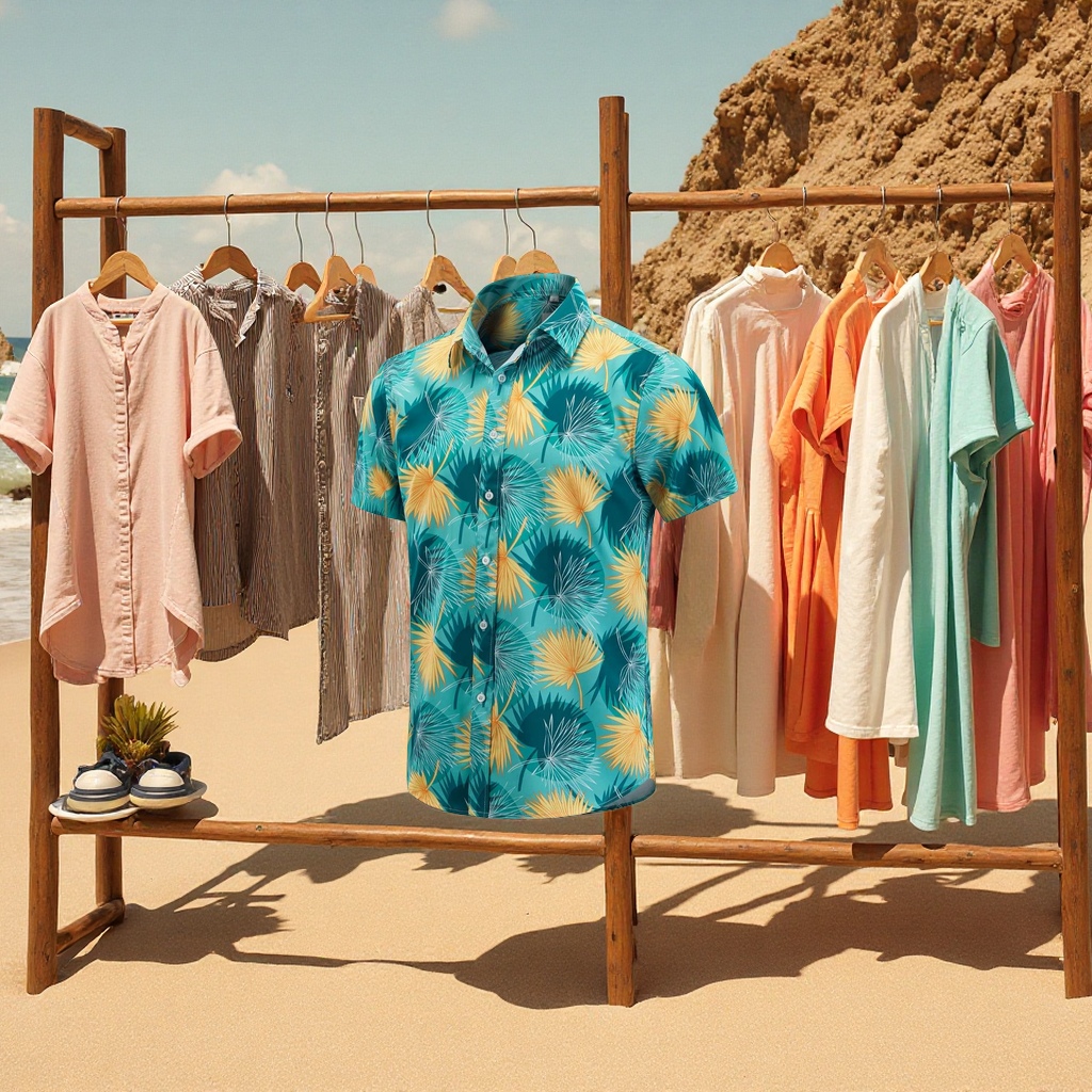 沙滩裤男士宽松休闲加大短裤 印花面料款式欧美潮流 泳裤夏季必备沙滩度假装备