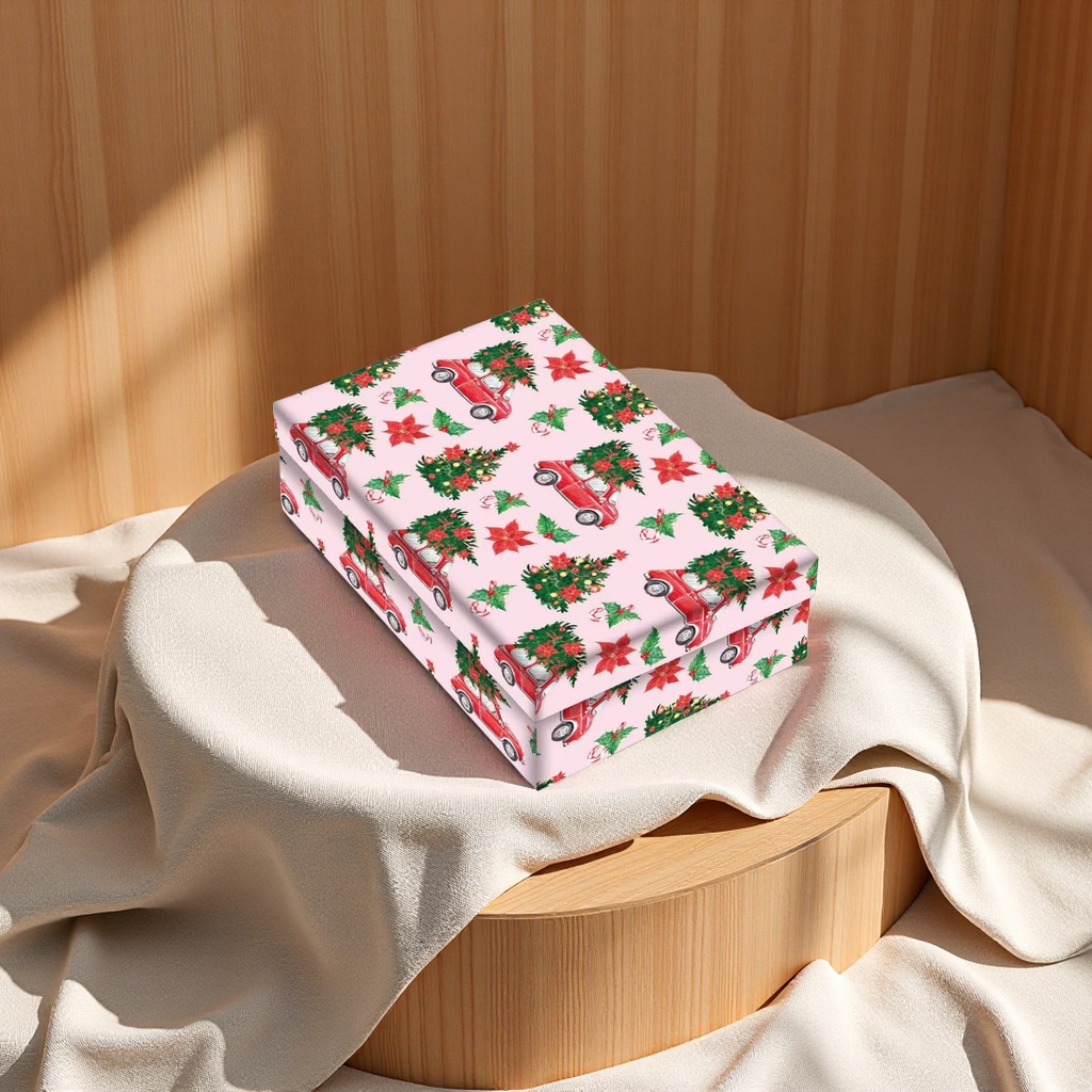 圣诞节特色礼品收纳盒 节日装饰存储盒子 糖果饼干包装盒子