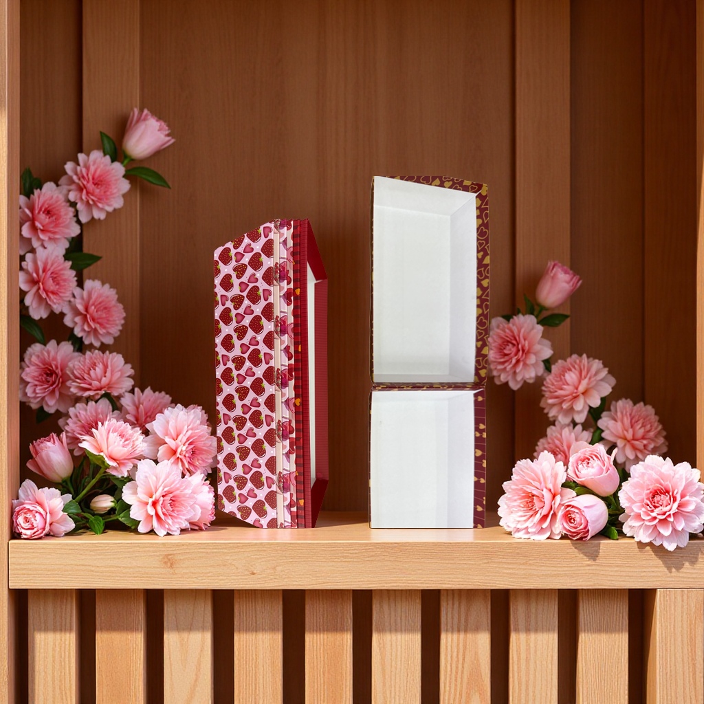 浪漫情人节特别版收纳箱 多功能化妆品首饰整理盒 爱心设计礼物盒子