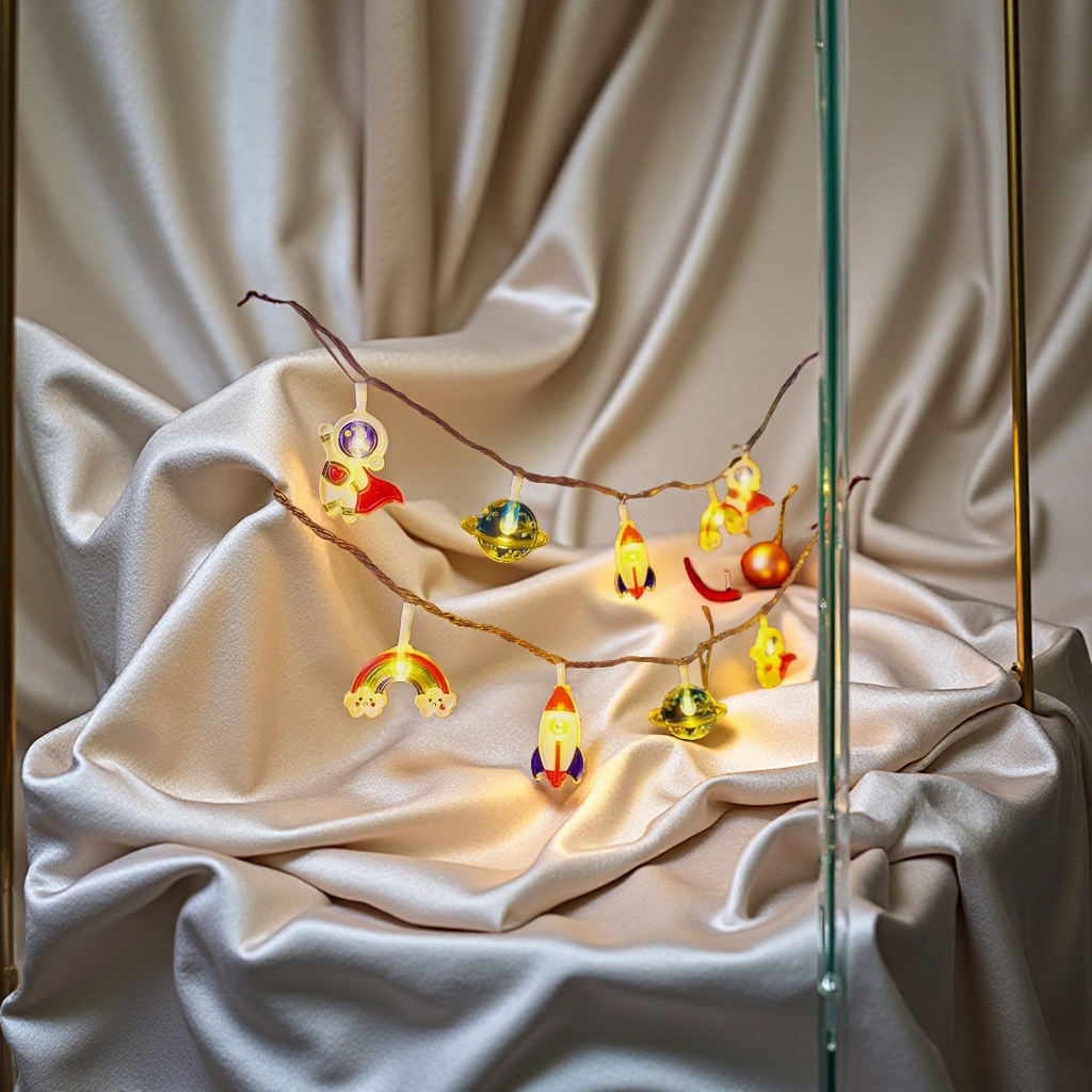 Starry sky acrylic LED light string for festival decoration, indoor and outdoor waterproof, colorful flashing, beautiful, durable, energy-saving and environmentally friendly, lighting up your night Specification image