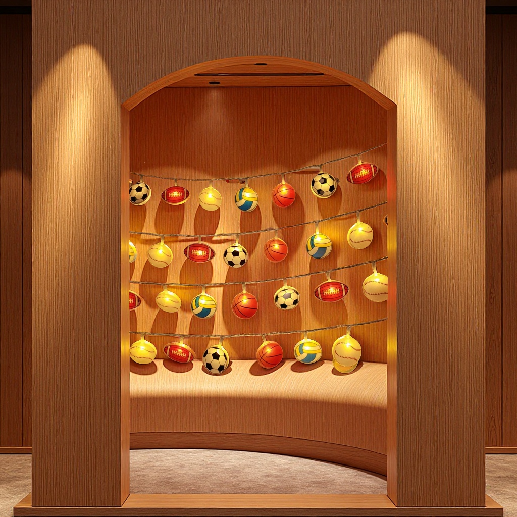 Acrylic spherical string lights, festival decorative light strings, indoor and outdoor multi-color options, spherical light strings, creative decorative lighting fixtures Specification image