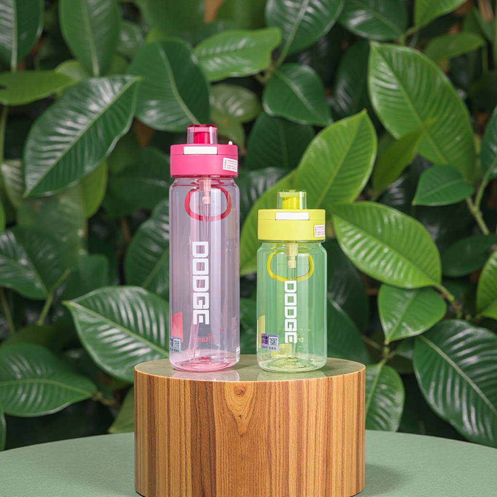 Xile Daoqi outdoor sports and fitness car portable water cup, office and student hand-held straw, tritan water bottle, plastic cup, healthy, environmentally friendly, odorless details Picture