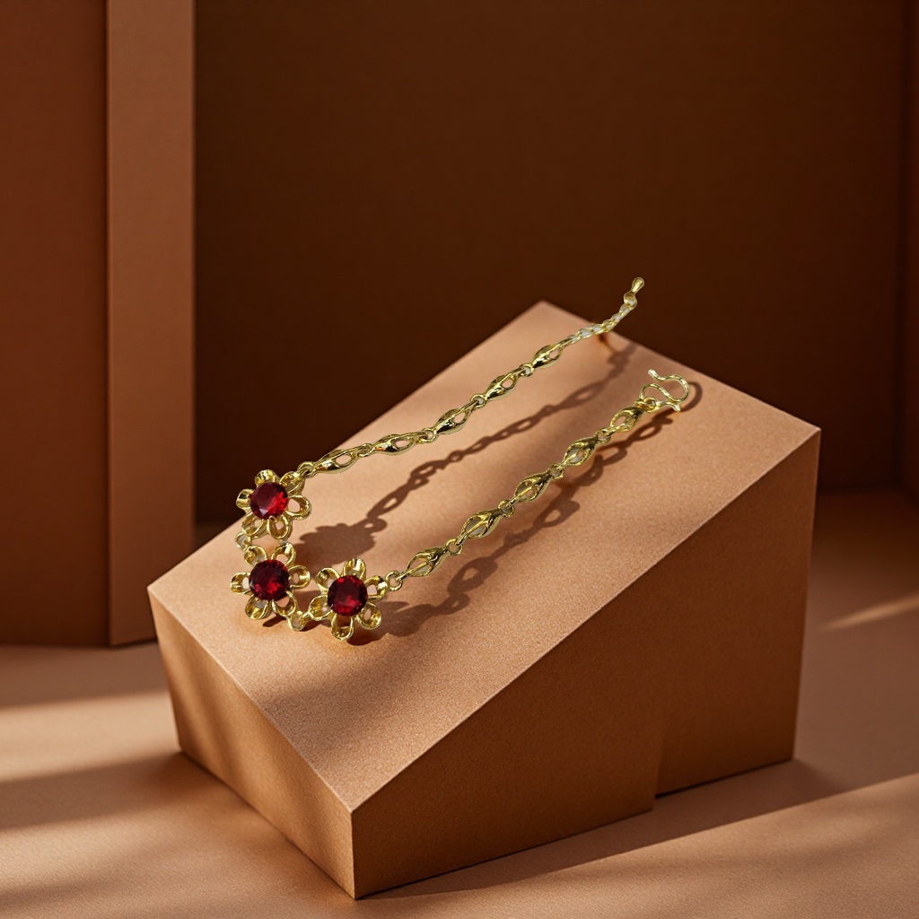 All-copper quality guaranteed color gold bracelet, fashionable women's jewelry, wear-resistant and corrosion-resistant, maintaining luster for a long time, exquisite gift packaging Specification image
