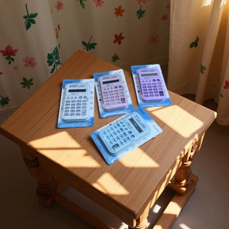 Student flip cover computer, macaron-colored transparent key calculator, 8-digit calculator Student flip cover computer, macaron-colored transparent key calculator, 8-digit calculator