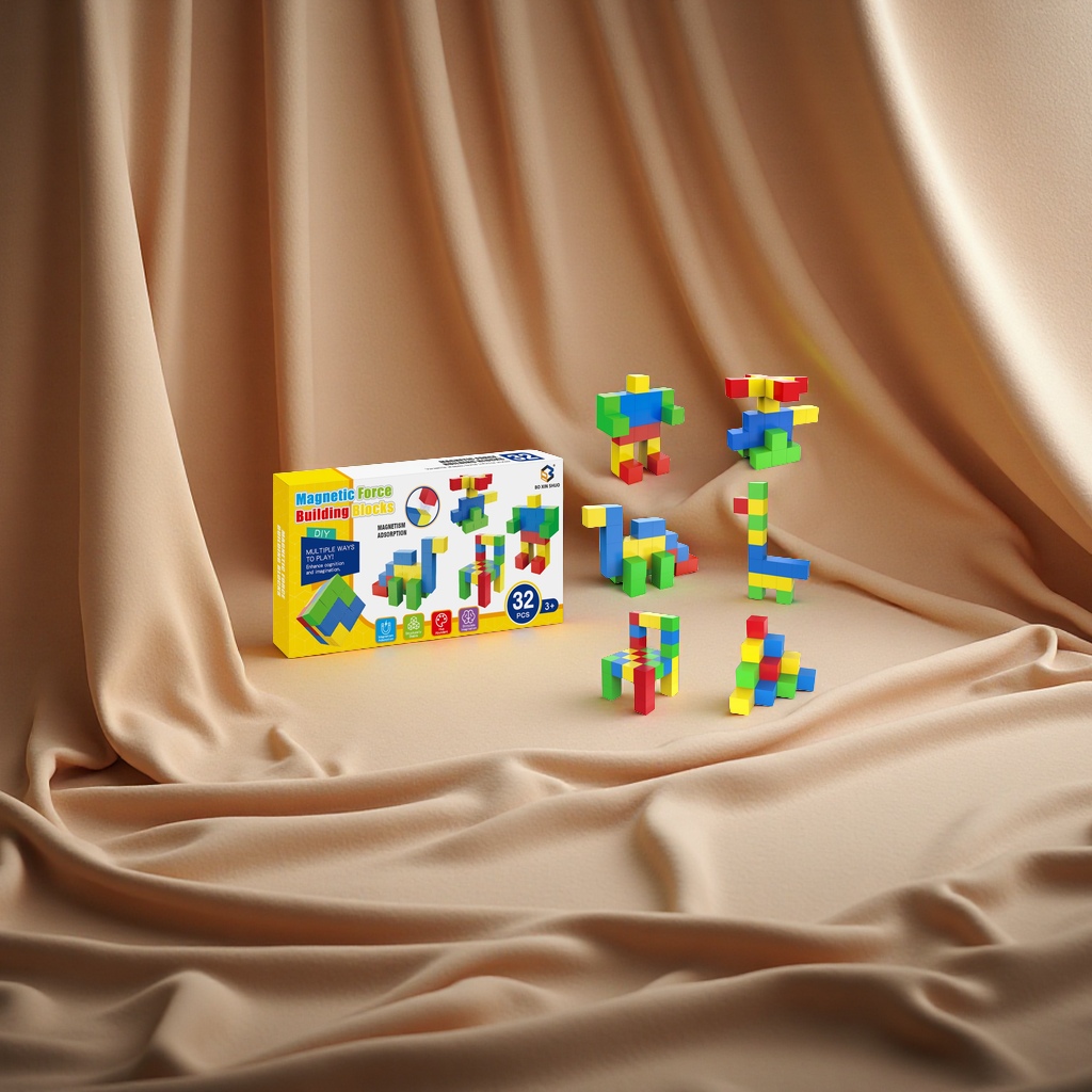创意磁性积木儿童益智玩具 安全无毒材质 亲子互动学习工具 家庭早教必备磁力棒磁力片零售细节图