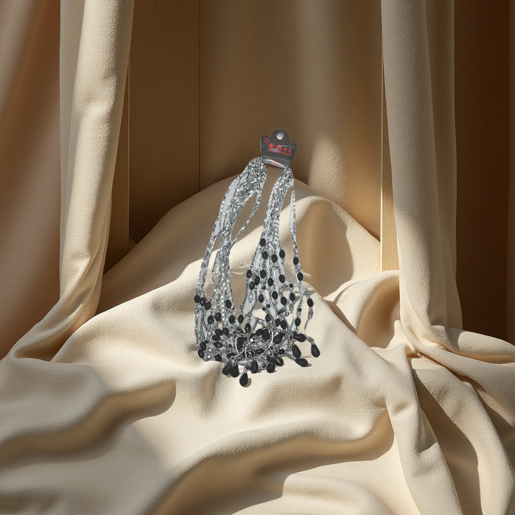 瓦片形状水晶项链 精致时尚 高级感满满 闪耀光泽 独特设计女士首饰礼物项饰非洲