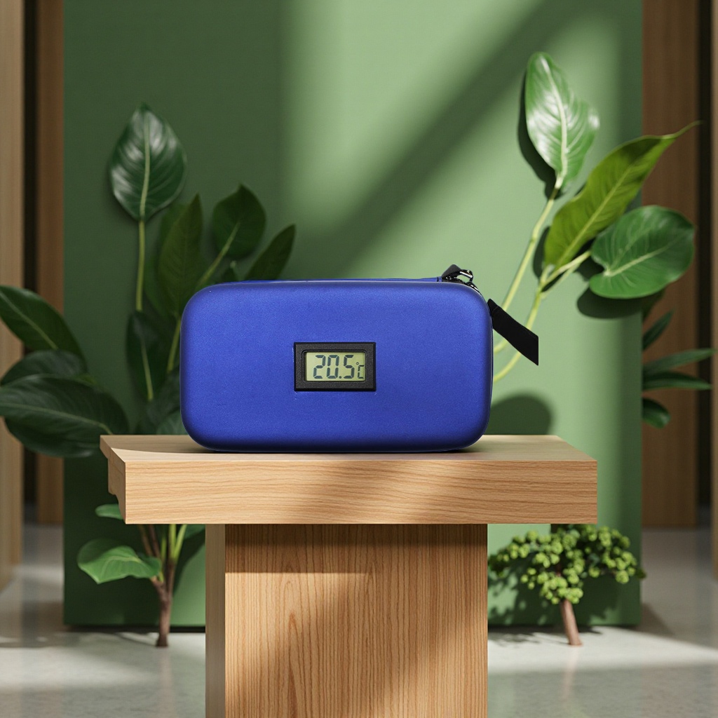 Portable medical insulin refrigeration bag, carry with you, insulated ice pack, ice preservation, outdoor medicine box with temperature display function, professional medical-grade quality Item Picture
