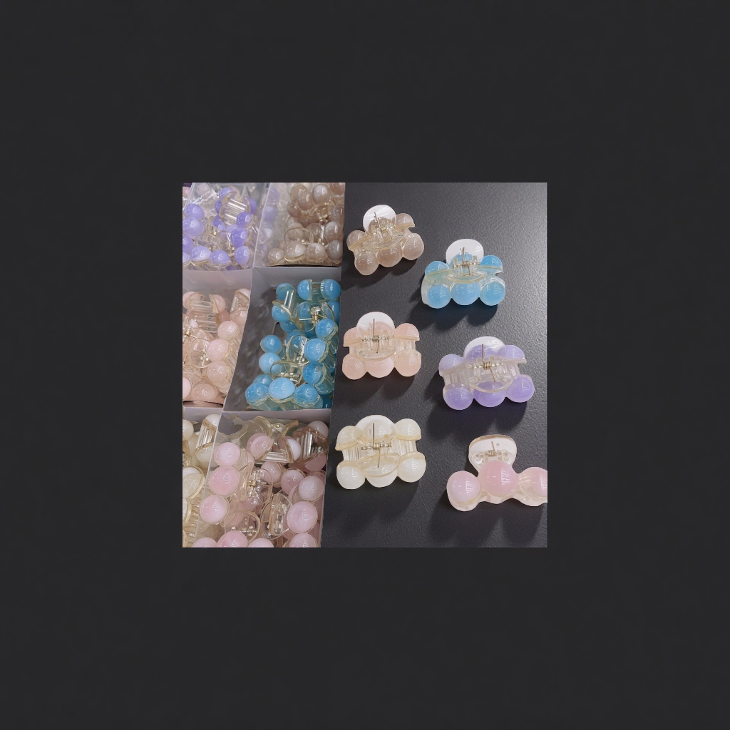 夏季新品甜美韩版简约发夹 时尚头饰女士发饰发卡发圈发绳细节图