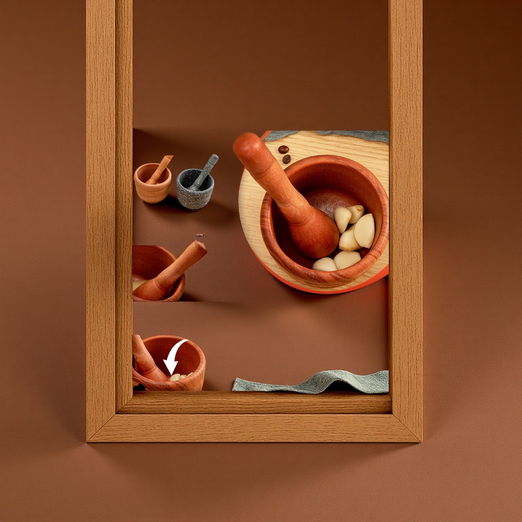 竹子搅拌/石头捣蒜器/打蒜器细节图