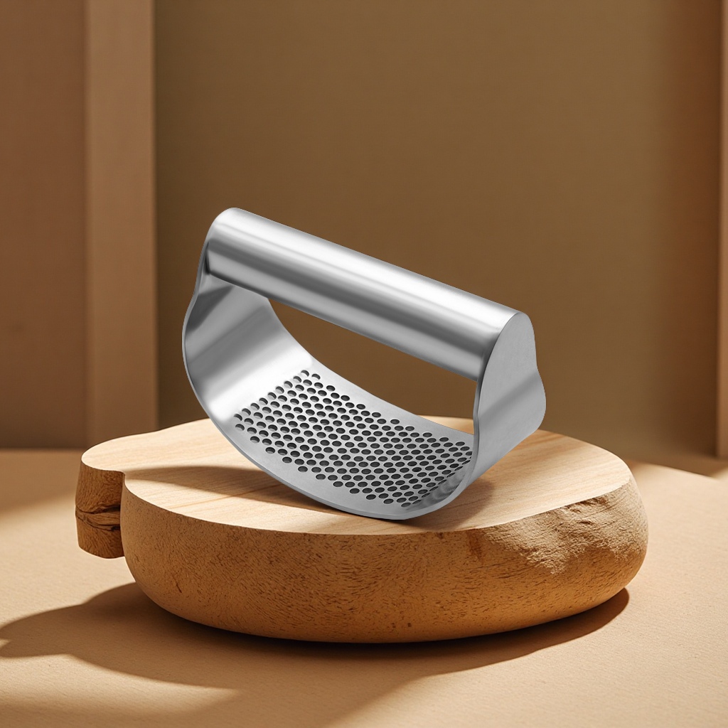 竹子搅拌/石头捣蒜器/打蒜器白底实物图