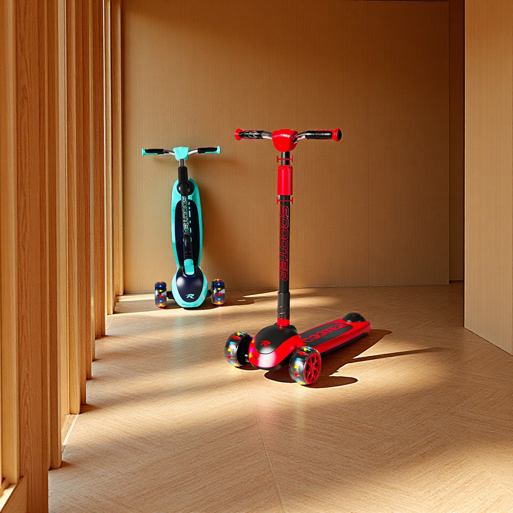 批发儿童滑板车中大童滑行车3-18岁可折叠小孩玩具车便携童车