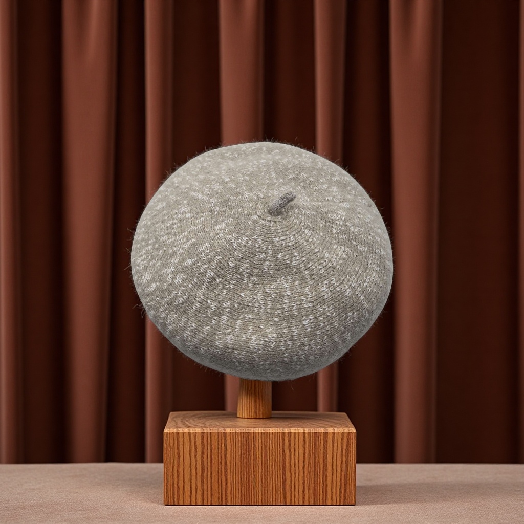 Cashmere core yarn knitted cap for men and women, double-layer inner lining, warm, breathable, comfortable and elastic, classic and fashionable foreign trade style 114458653 Specification image