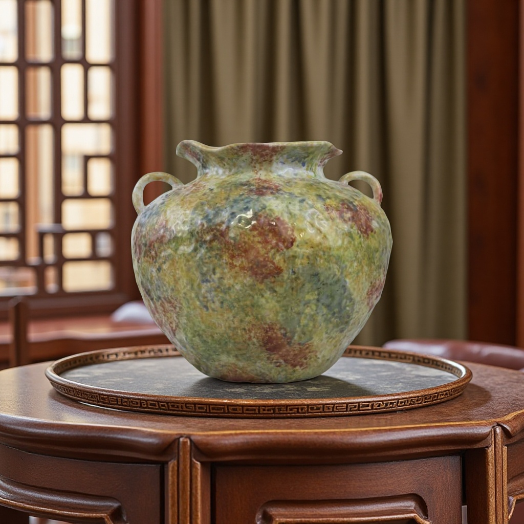 Glass vases, jade floor-standing vases, decorative items, flower POTS, ceramic decorations, home flower arrangements, creative and simple details Picture