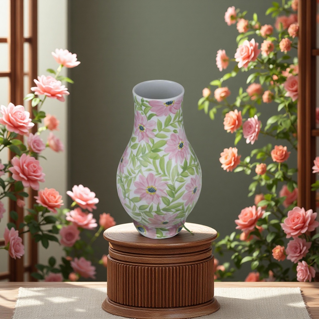 Jade floor-standing vases, glass vases, ceramic flower POTS, home decoration, living room flower arrangement artworks Item Picture