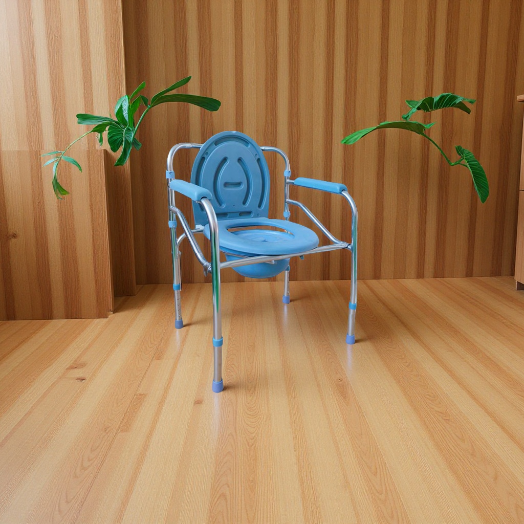可折叠不锈钢老人坐便椅 移动马桶孕妇坐便器 残疾人辅助上厕所保健凳子