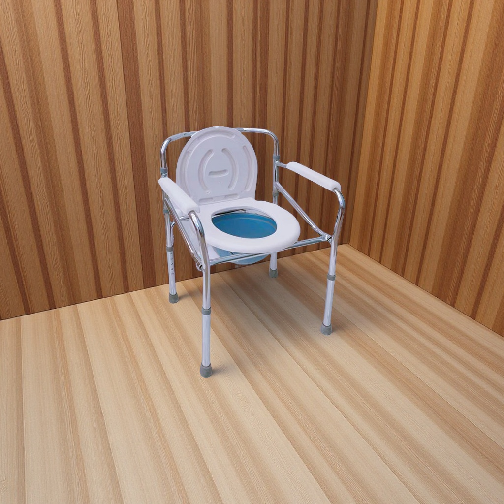 Foldable stainless steel elderly toilet chair, mobile toilet, pregnant women's toilet seat, disabled toilet assistance and health care stool details Picture