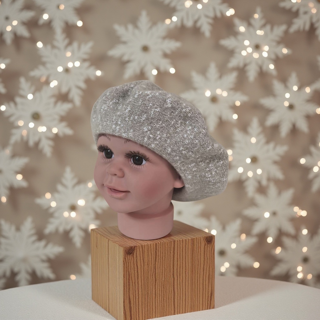 Children's wool berets, knitted hats, colorful hats, cute and portable children's hats details Picture