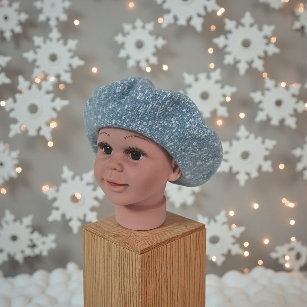 Children's wool berets, knitted hats, colorful hats, cute and portable children's hats Specification image