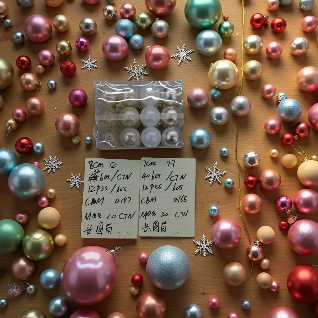 Christmas ball decoration: 8 cm, 12 colorful pendants, festival supplies, home Christmas tree decoration balls Specification image