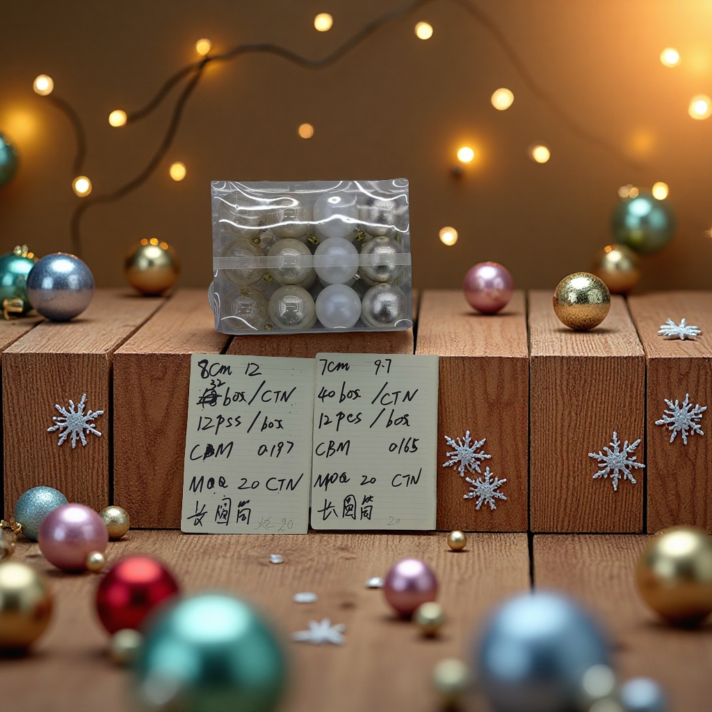 Christmas ball decoration: 8 cm, 12 colorful pendants, festival supplies, home Christmas tree decoration balls details Picture