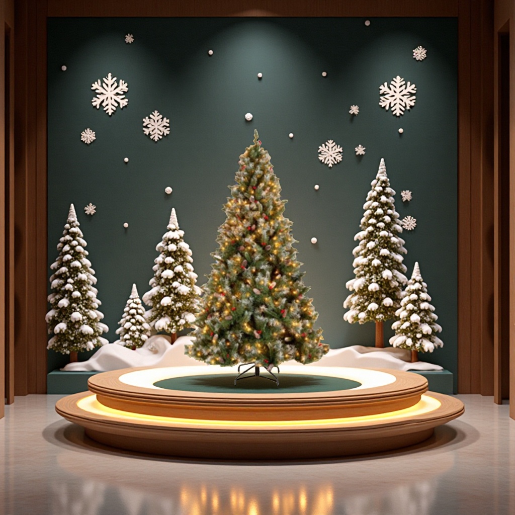 Cross-border best-selling luxury green PVC fiber optic Christmas trees 1.8-meter and 2.1-meter LED tied light Christmas trees Specification image