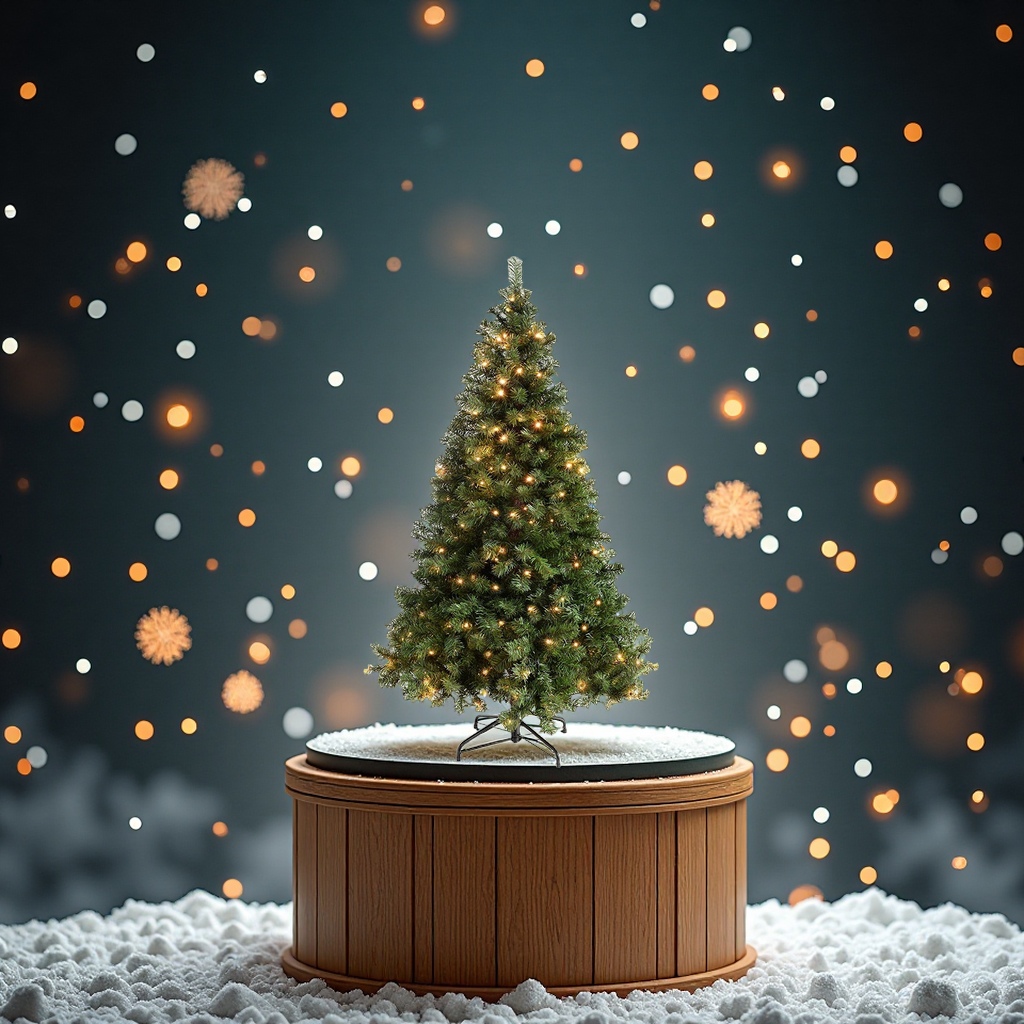 Cross-border best-selling luxury green PVC fiber optic Christmas trees 1.8-meter and 2.1-meter LED tied light Christmas trees Application Scenario