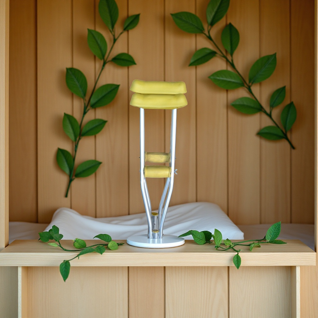 Wholesale accessories of special axillary crutches for children's aluminum alloy fractures, small anti-slip double crutches, stainless steel crutches, health care equipment Application Scenario