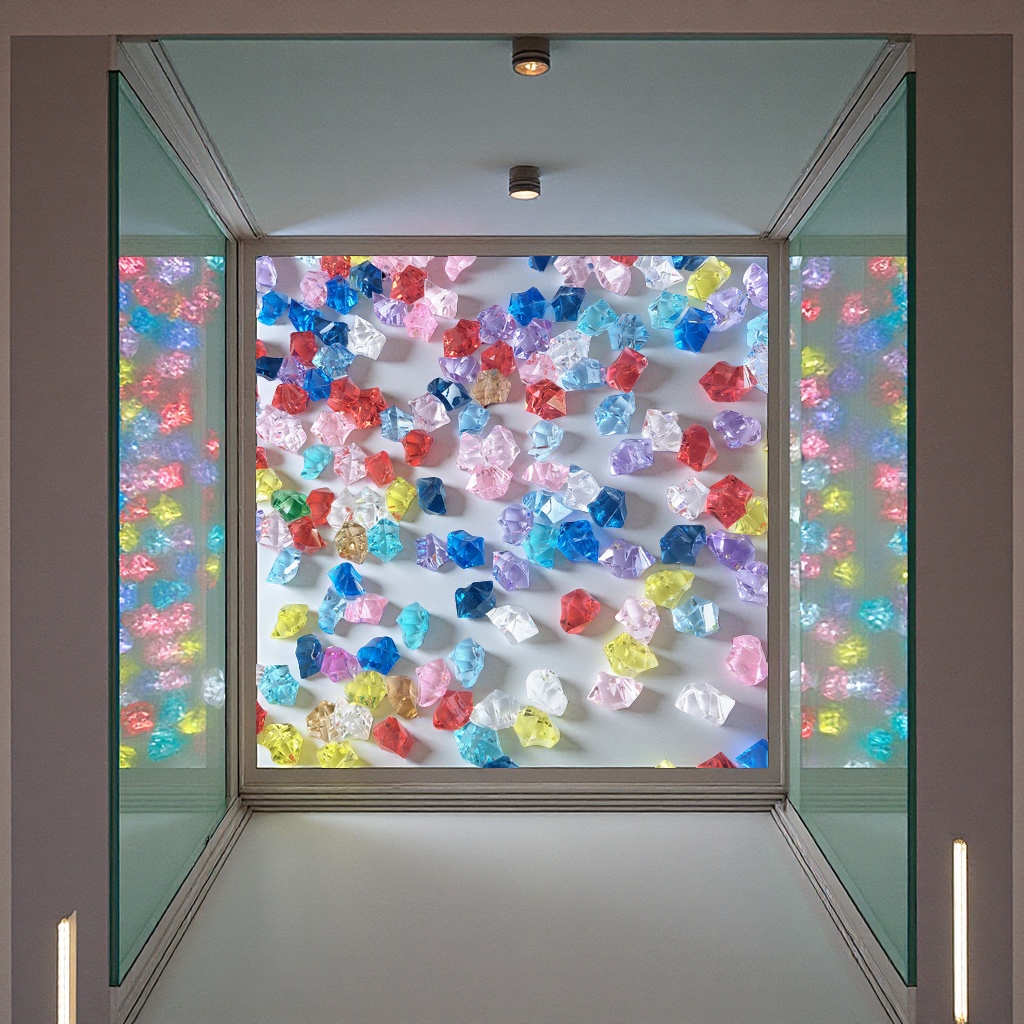 仿真假冰块塑料石透明亚克力水晶石彩色晶瓷画散珠饰品配件装饰材料